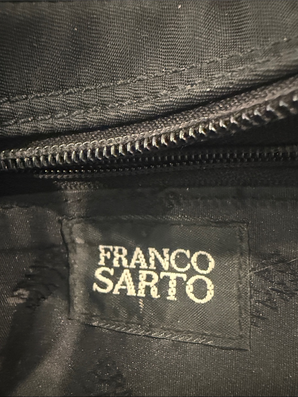Franco Sarto Black Mini Tote with Buckle Accents - Picture 4 of 8